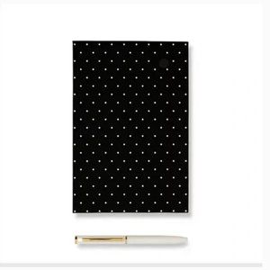 kate spade black dot loose note holder with pen nwt